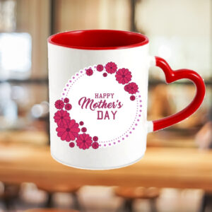 Mother’s Day Heart Handle Mug